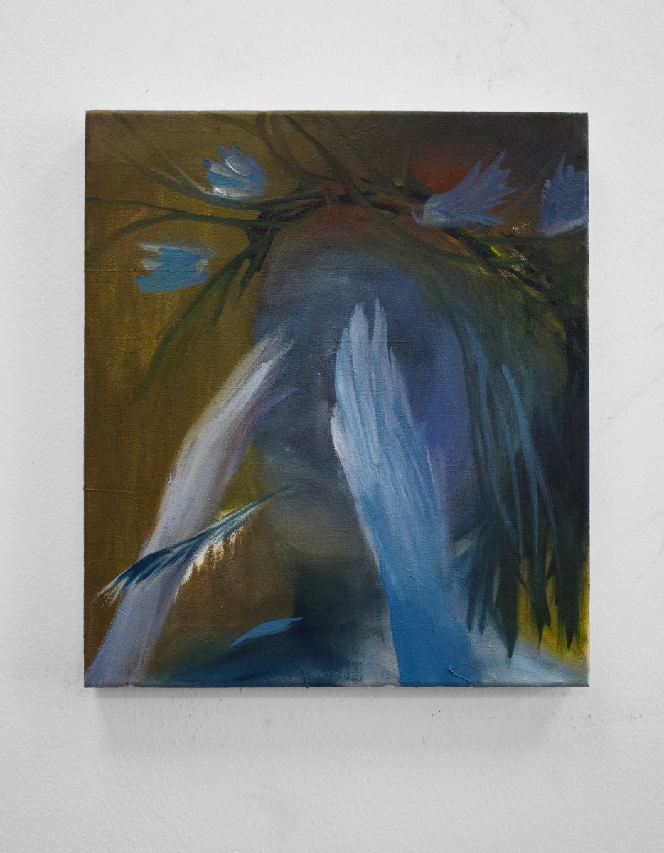 Spring, 2025, oil on canvas, 40x35 cm - artwork by Kristýna Nejedlá Bujárková