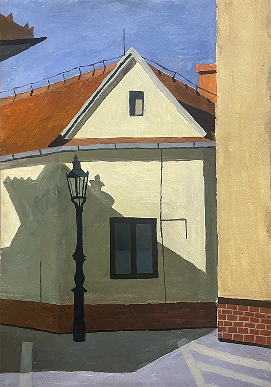 Lamp on the Corner, 2025 - artwork by Olga Nová