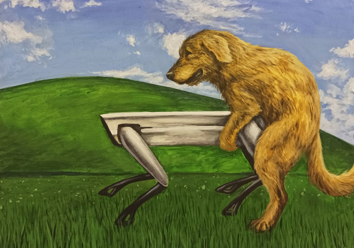 JEHO VISTA, akryl na plátně, 70x50x1 cm, 2025 - artwork by Michaela Hromadová