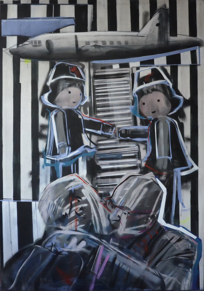 Atomový věk III. 200 x 140 cm - dílo od Simona Blahutová