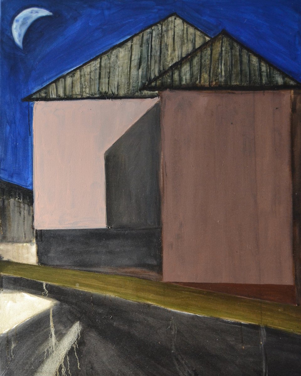 Světlá, mixed media on canvas, 115 × 90 cm, 2023 - artwork by Martina Valchářová