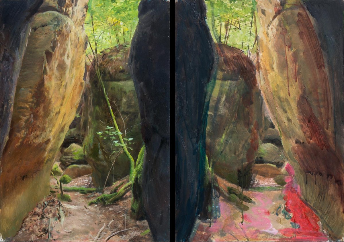 Painting from behind, 2018 - artwork by Zdeněk Daněk