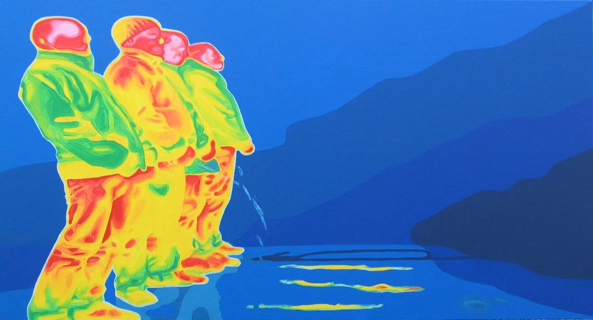 Pause, 70×130 cm - artwork by Market Lamoš Žitňanská