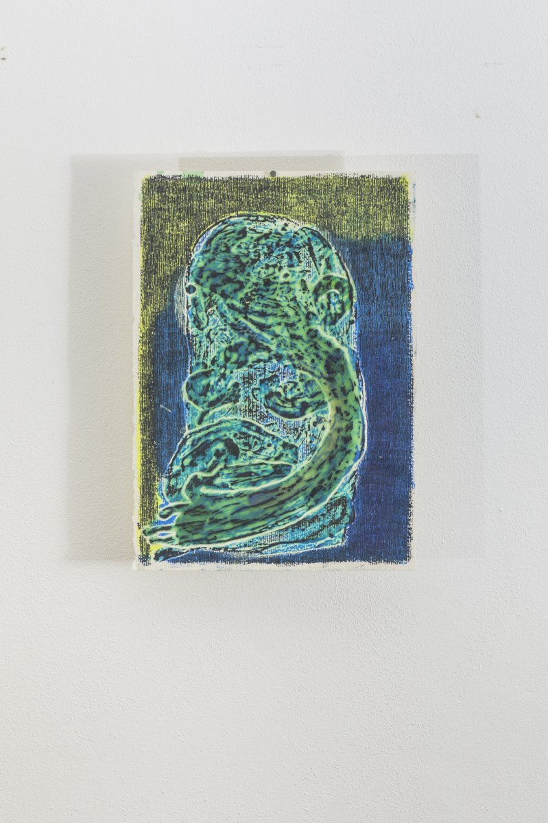 Enkaustika snu, 2025, včelí vosk a olejové pastely na papíře - artwork by Emma Štěpánová