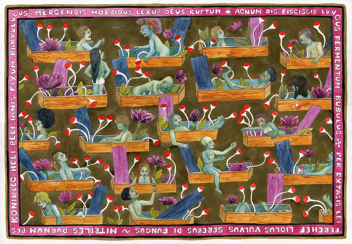 Vzkříšení (z cyklu Upgrade Kodexu Vyšehradského), 2023 - artwork by Pavel Pražák