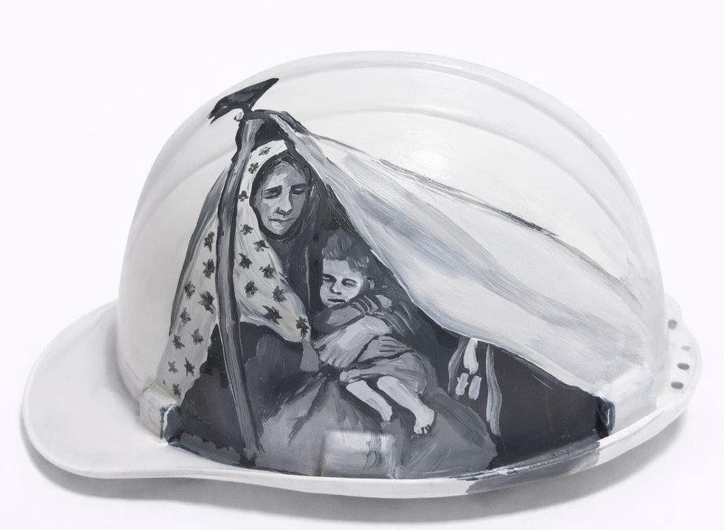 Bez názvu, kombinovaná technika, 21–23 × 15–17 cm – dílo od Hatice Atamış