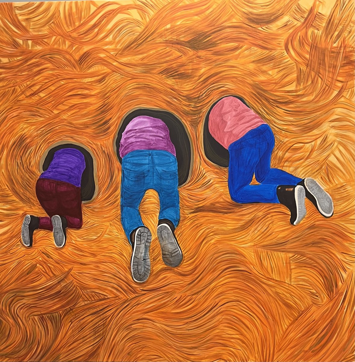 Snažte se víc, 140x140, 2024 - artwork by Marie Butula Cichá