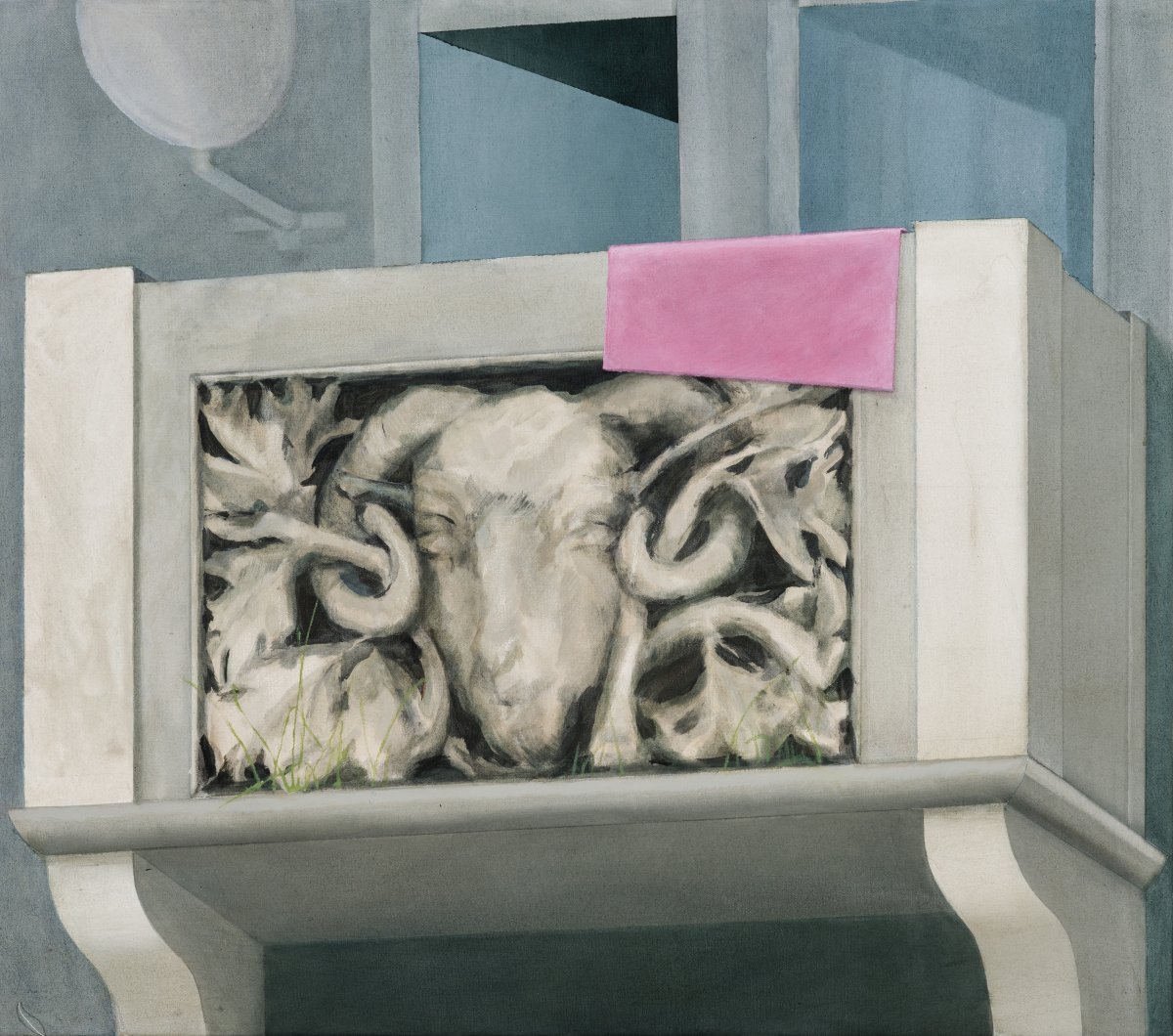 Beránek, akryl a olej na plátně, 85 × 75 cm, 2025 - artwork by Renata Jelínková
