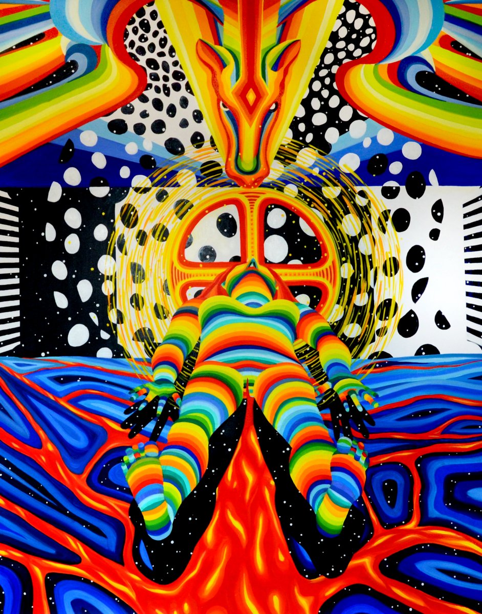 Nonlimbo, 140 x 111, oil on canvas, 2023 - artwork by Lenka Jirková Táborská