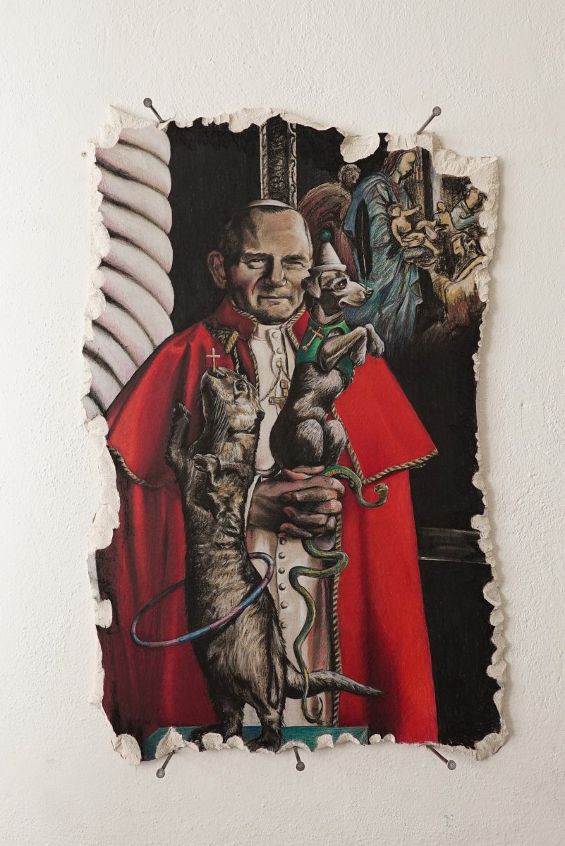 Zrcadlo, 85x110x1cm, 2026 - dílo od Radek Belanec