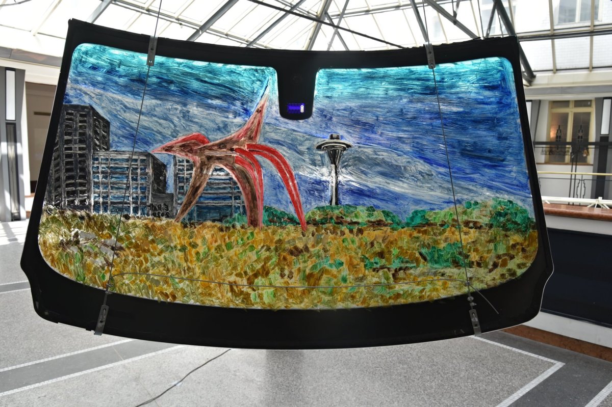 Tiger in Seattle - artwork by Edita Pattová