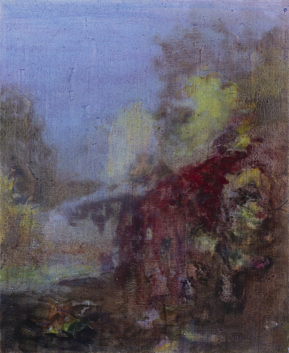 Autumn, 2021, oil on canvas, 85 x 75 cm - artwork by Matěj Lipavský