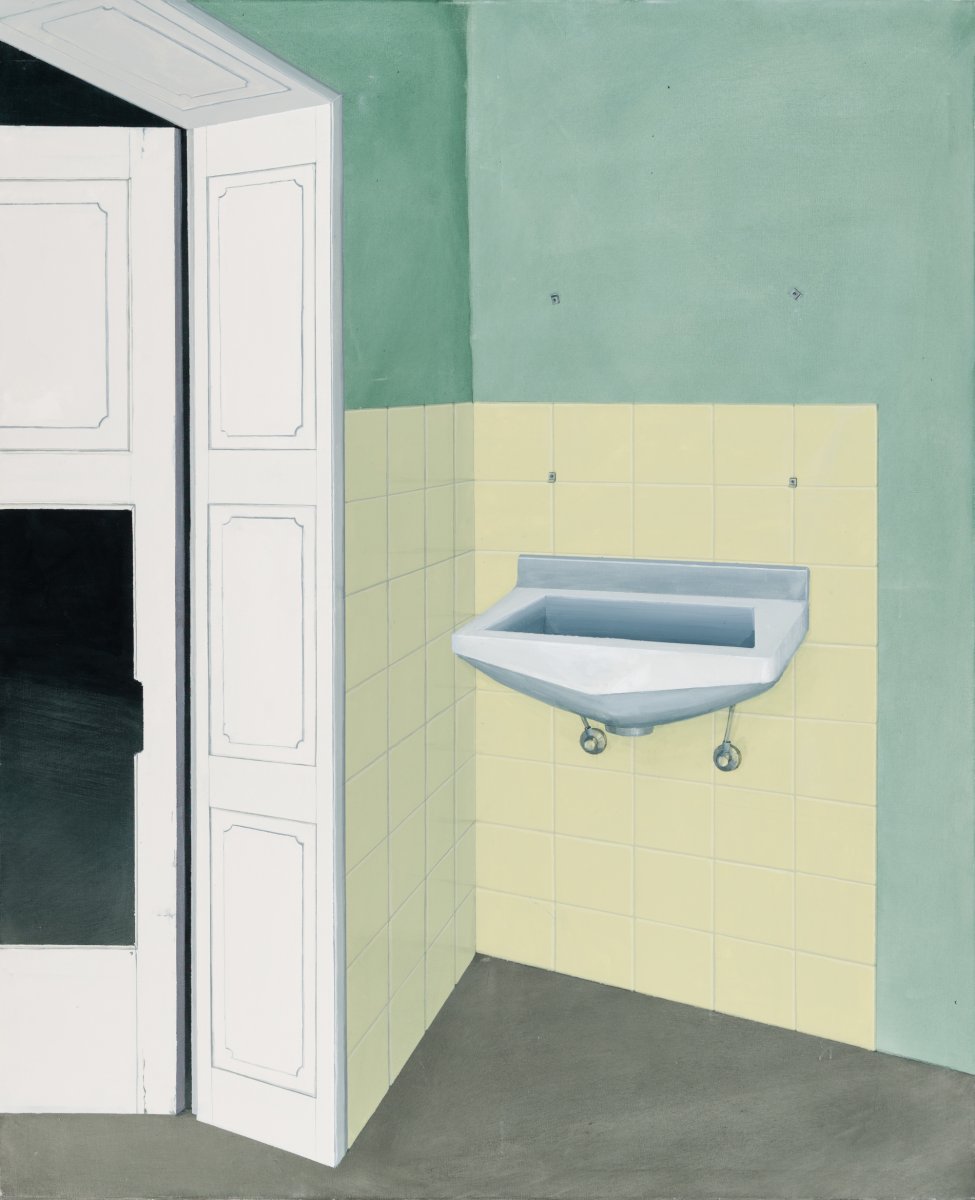 Sin título, acrílico sobre lienzo, 135 × 165 cm, 2025 - obra de Renata Jelínková