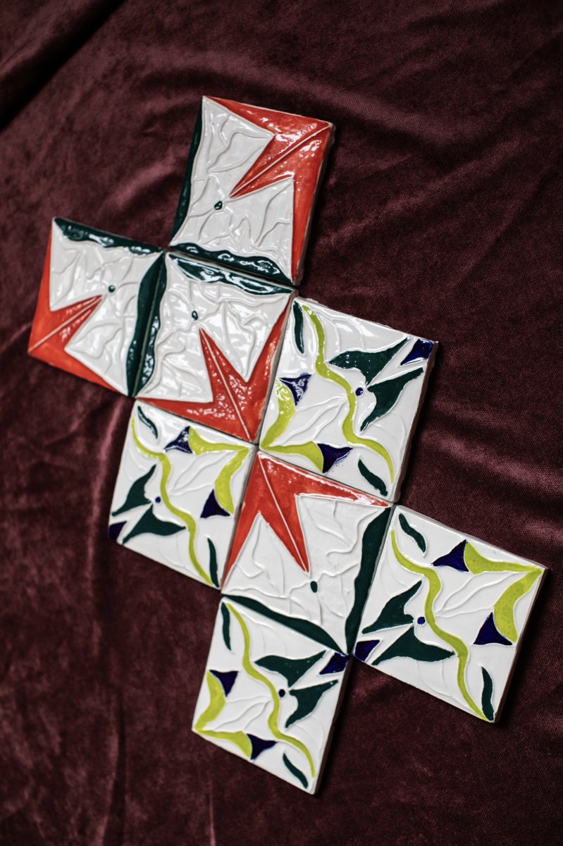 Tile Composition, 2024 - artwork by Žofie Eder