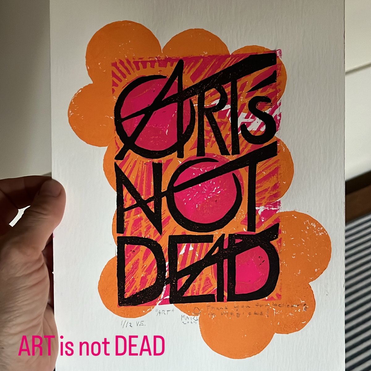 Art’s Not Dead 2025 - artwork by Markéta Prášková