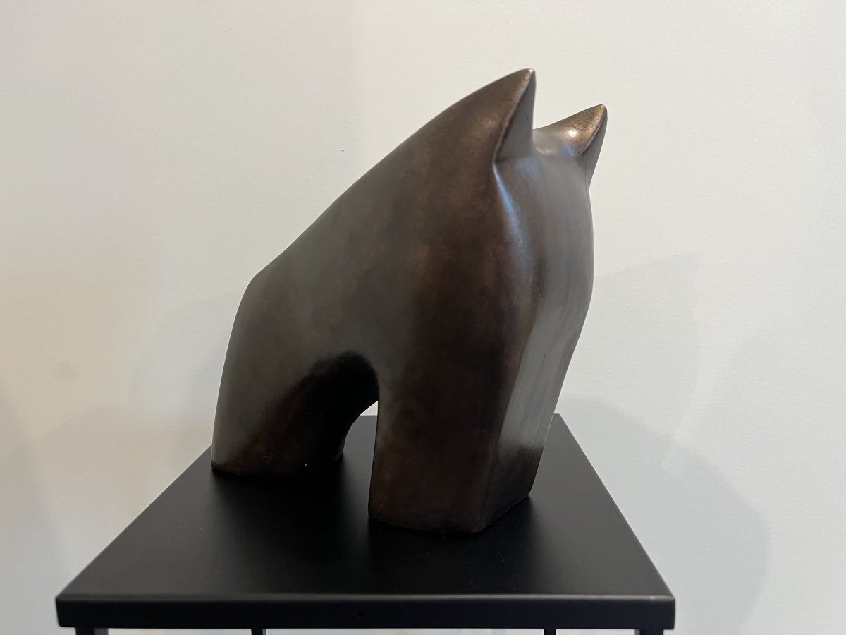 Animal 02, bronze patina, 2025 - artwork by Markéta Prášková