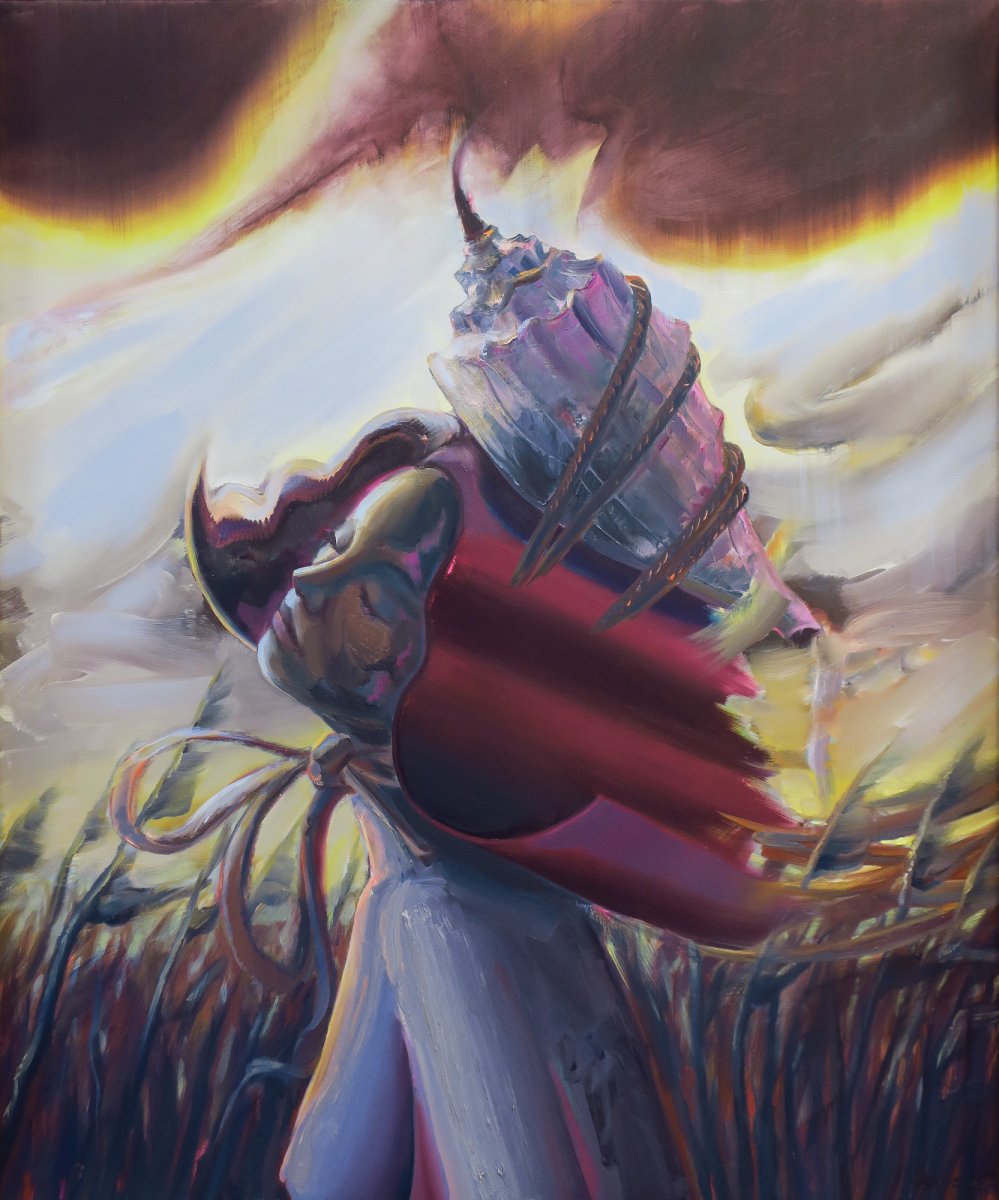 Sea pulse, oil on canvas, 100x120 cm, 2025 - artwork by Lyube Petrov