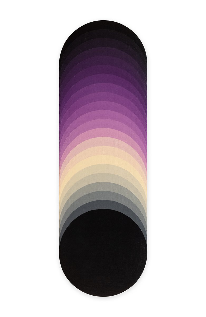 Untitled - 70×22 cm, acrylics on canvas, 2025 - artwork by Michael Hon