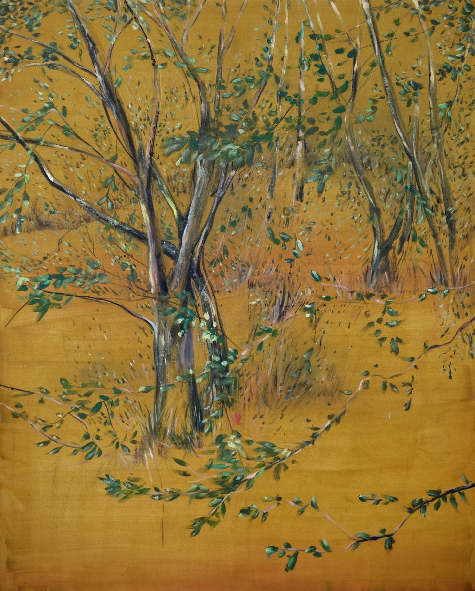 Below Horkjou, 170×140 cm, oil on canvas, 2026 - artwork by Jan Pražan