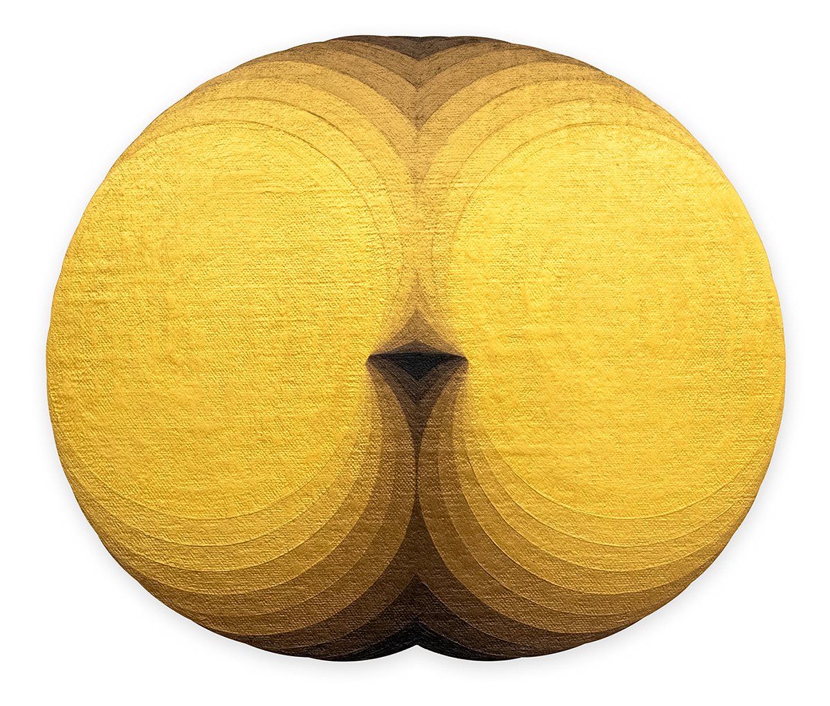 Untitled - 35×41 cm, acrylics on canvas, 2026 - artwork by Michael Hon